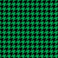 CZARNA PEPITKA / zielony - tkanina wodoodporna