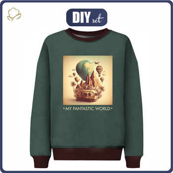 CHILDREN'S (NOE) SWEATSHIRT - MY FANTASTIC WORLD - sewing set