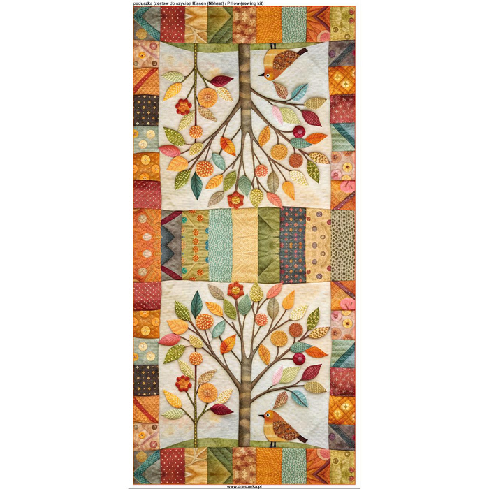 PILLOW 45X45 - BATIK 7 - Upholstery velour - sewing set