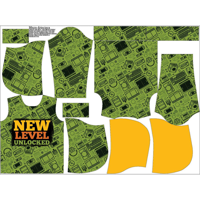 KID'S HOODIE (ALEX) - NEW LEVEL UNLOCKED - sewing set (98/104)