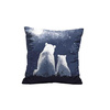 PILLOW 45X45 - WINTER BEARS VZ. 1 - Upholstery velour - sewing set