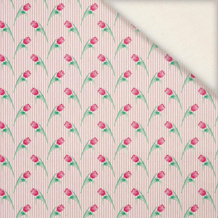 TULIPS / Streifen - Slub Weave 