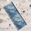 SNOW / sea blue (PAINTED ON GLASS) - softshell
