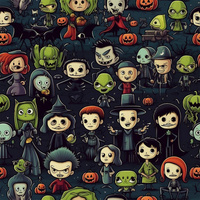 HALLOWEEN wz.5- Welur tapicerski
