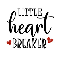 LITTLE HEART BREAKER (BE MY VALENTINE) - panel 75cm x 80cm