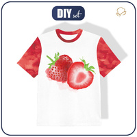 DĚTSKÉ TRIČKO - JAHODA - single jersey (92/98)