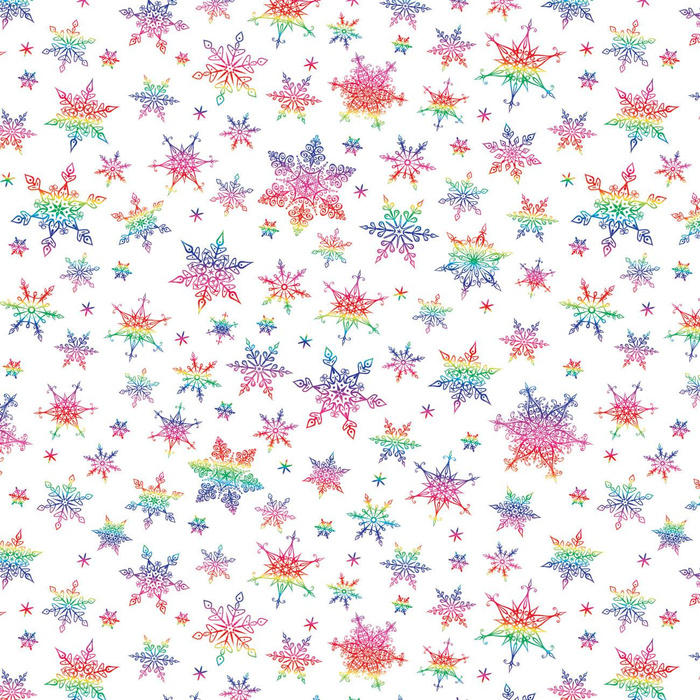 REGENBOGEN SCHNEEFLOCKEN MS. 2 - Baumwoll Webware