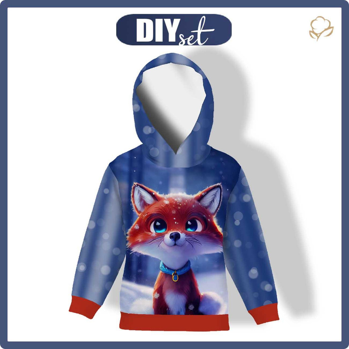 KID'S HOODIE (ALEX) - ANIMATED FOX - sewing set (146/152)