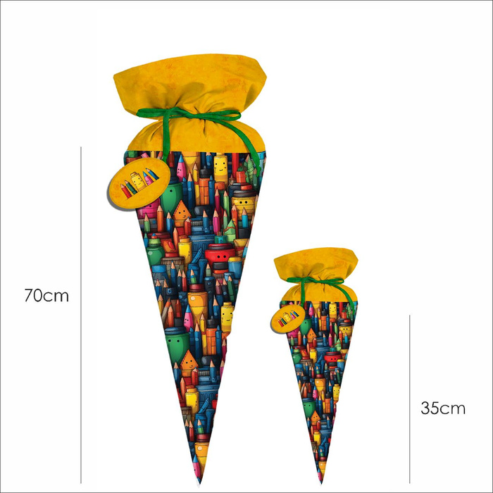 Schultüte - BUNTSTIFTE - klein