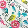 BIRDS & FLOWERS / pink lemonade - Bio Single Jersey Sommersweat