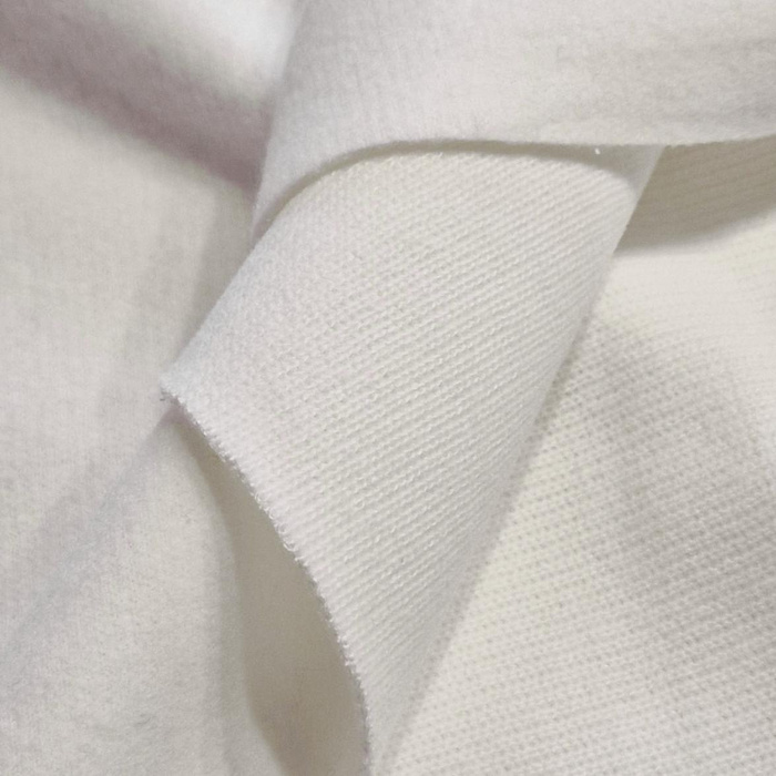 Dzianina swetrowa szmerglowana - Cloud Dancer/ ECRU (D-02) 