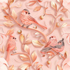 PINK BIRDS - Satin