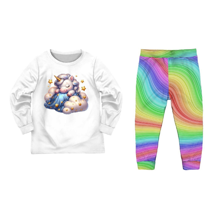 CHILDREN'S PAJAMAS " MIKI" - SLEEPING UNICORN - sewing set (86/92)