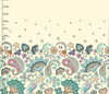 FLOWERS (pattern no. 1) / ecru - dress panel WE210