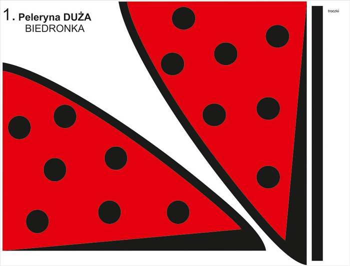 CAPE - LADYBIRD / choice of sizes