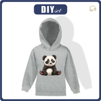 KINDER HOODIE (ALEX) - PANDA - Nähset