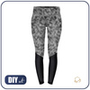 SPORTS LEGGINGS - PIXELS pat. 2 / grey - XXL