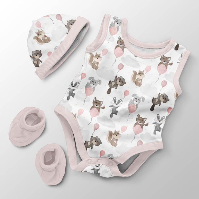 ANIMALS IN CLOUDS pat. 1 - Linen 100%