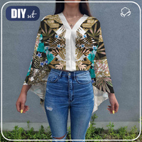 PAREO - TROPISCHES KARO / gold - Nähset