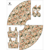 DRESS "ISABELLE" - FLOWERS WZ. 67 - sewing set XXL