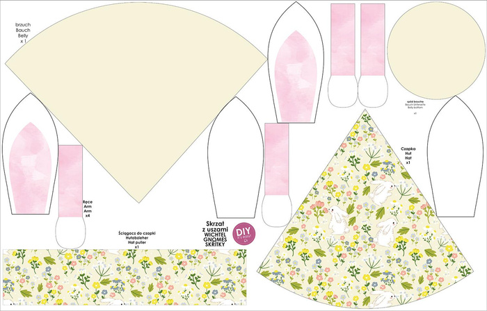 BUNNY EAR GNOME - BUTTERCUP - DIY IT'S EASY