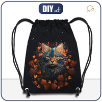GYM BAG - ANIMALS MANDALA pat.3 (cat) - sewing set