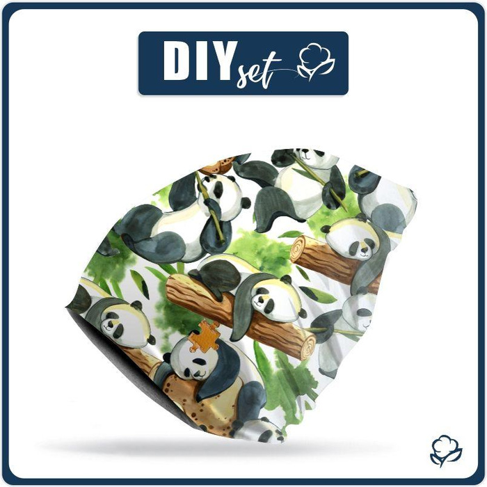 "Beanie" cap - PANDAS ON BAMBOO 44-47