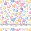 PASTEL STARS - tkanina wiskozowa