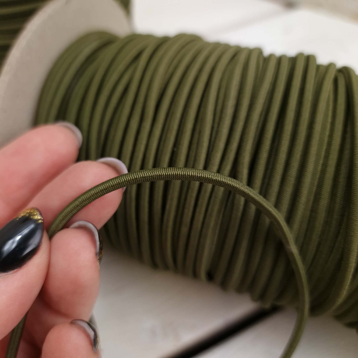 Guma okrągła do stoperów 3mm - MILITARY KHAKI