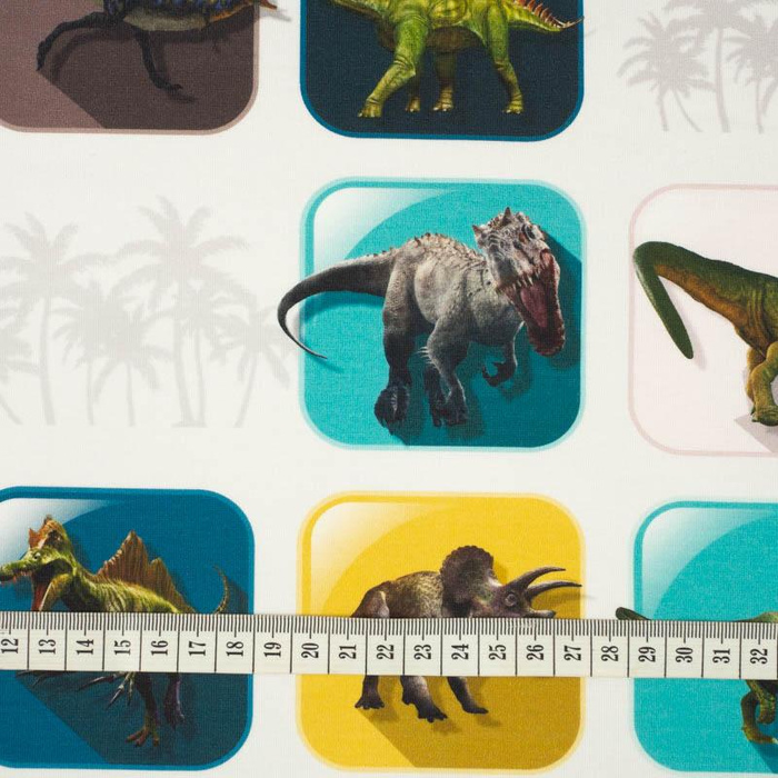 DINO KACHELN MST. 6 - Baumwoll Webware