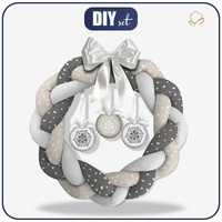 WEIHNACHTSKRANZ - WEIßE SPUREN (MAGISCHER WEIHNACHTSWALD) - Nähset