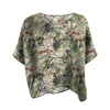 LEICHTE OVERSIZE BLUSE "ELENA" - GEPARD / Blätter - Nähset