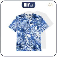DĚTSKÉ TRIČKO- ZEBRY (CLASSIC BLUE)- single jersey (92/98)