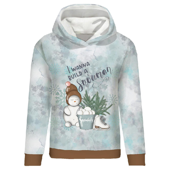 CLASSIC DAMEN HOODIE (POLA) - I WANNA BUILD A SNOWMAN (WINTER IN DER STADT) - Sommersweat - M