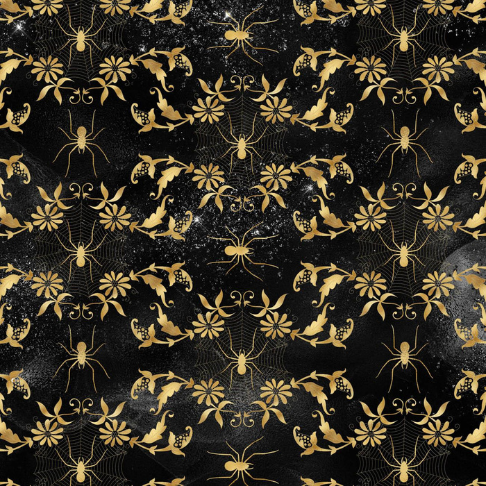 GOLDEN SPIDERS PAT. 1- Upholstery velour