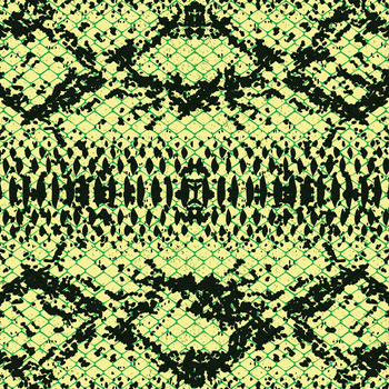 SNAKE'S SKIN PAT.1 / green - Viscose jersey