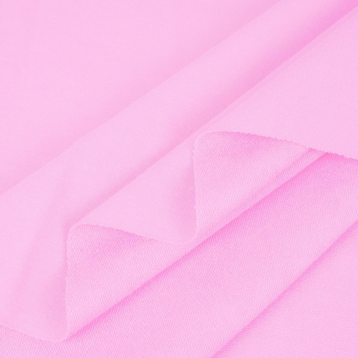 French Terry mit Elasthan - BARBIE PINK (D-177)