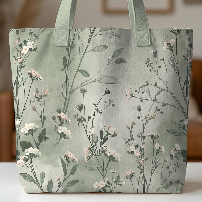 PASTEL FLOWERS WZ. 27 - Welur tapicerski