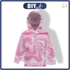 KIDS HOODIE - WATERCOLOR pat. 5 - looped knit fabric (146/152)