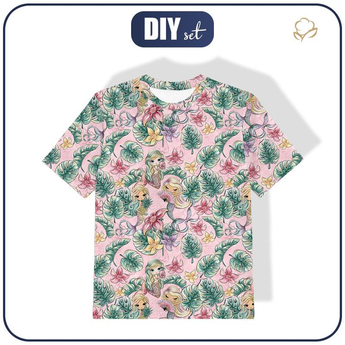 T-SHIRT DZIECIĘCY - SYRENKI MIX - single jersey (92/98)