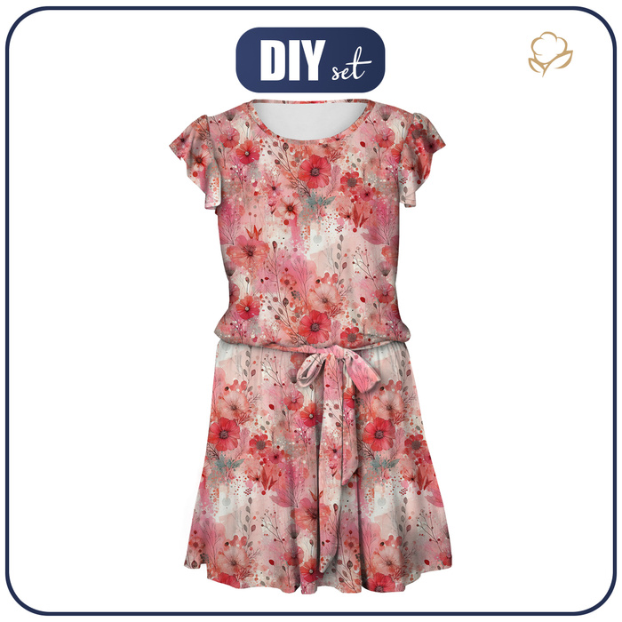 KLEID "EMMA" - FLORAL REVERIE WZ. 5 - Viskosejersey mit Elasthan XXL