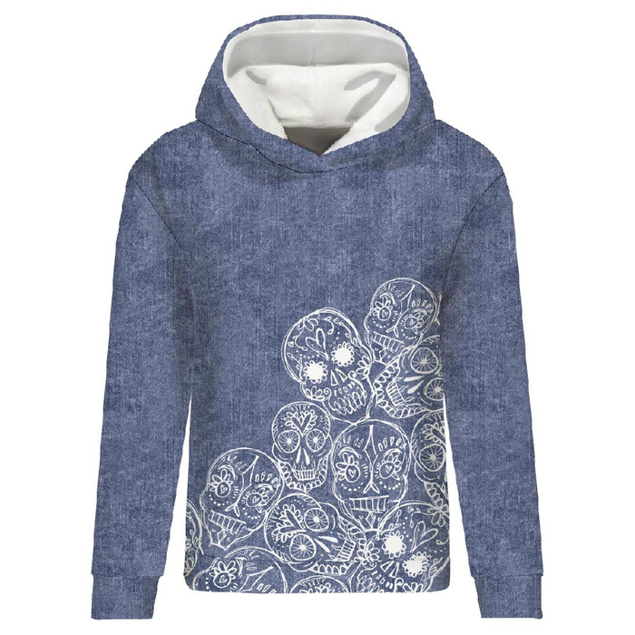 CLASSIC DAMEN HOODIE (POLA) - TOTENKÖPFE Ms. 5 (DIA DE LOS MUERTOS) - Sommersweat - XXL