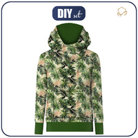 HYDROPHOBIC HOODIE UNISEX - MONSTERA wz.9 - sewing set