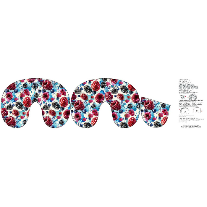 NACKENPOLSTER - FRÜCHTE MIX wz.2 - Nähset