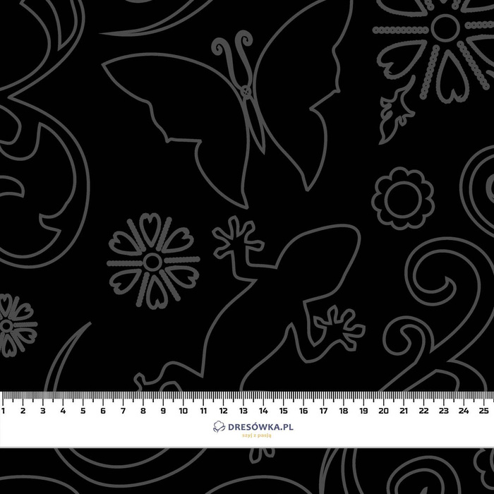 ETNO / obrys - Hydrofobní česaná teplákovina