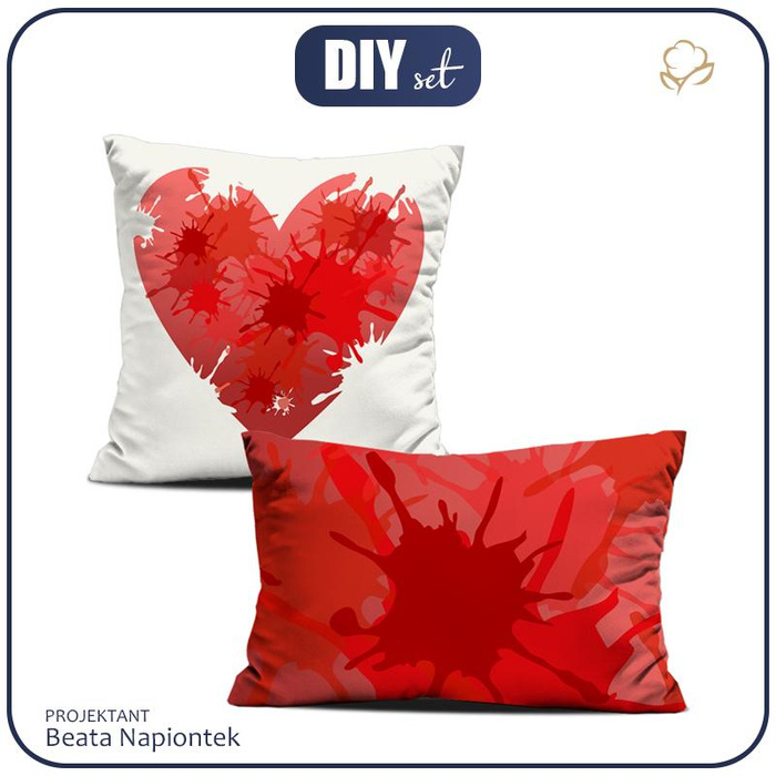 OZDOBNÉ POLŠTÁŘE - SRDCE / SKVRNY