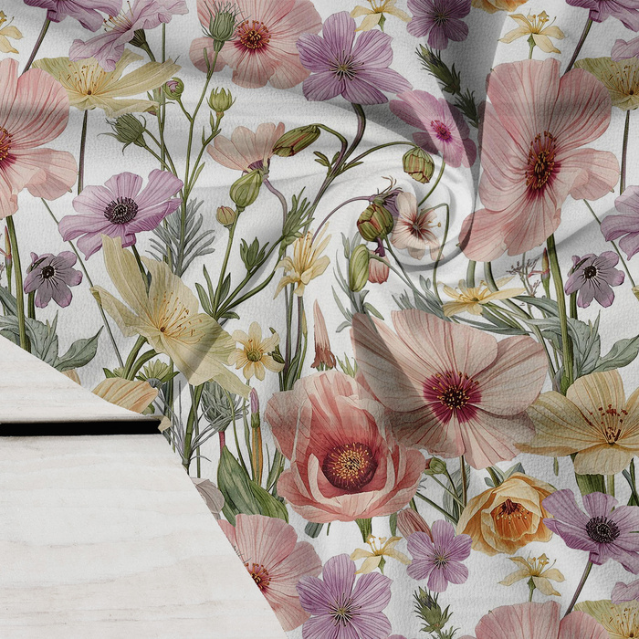 PASTEL FLOWERS WZ. 32 - Krepa
