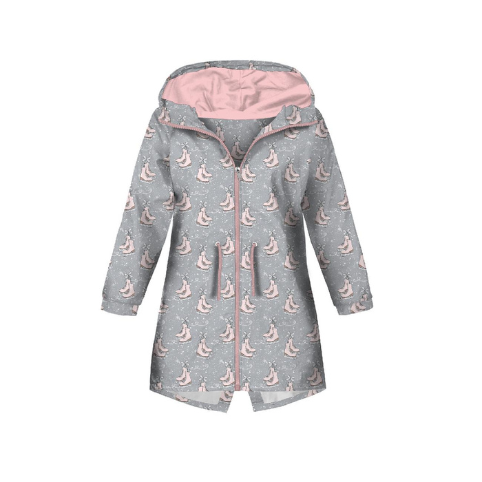 KIDS PARKA (ARIEL) - PINK ICE SKATES (WINTER) - softshell (122/128)