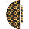 Skirt panel "MAXI" - crepe - SUNFLOWERS WZ. 12