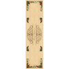 TABLE RUNNER PANEL - Merry Christmas - Woven Fabric for tablecloths